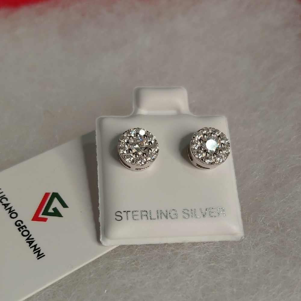 Sterling Silver Moissanite Earrings